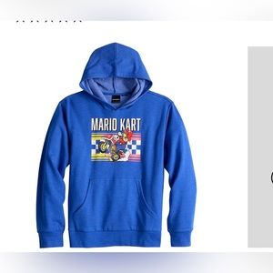 Nintendo Mario Kart Boy’s Blue Hoodie| Size: 14/16